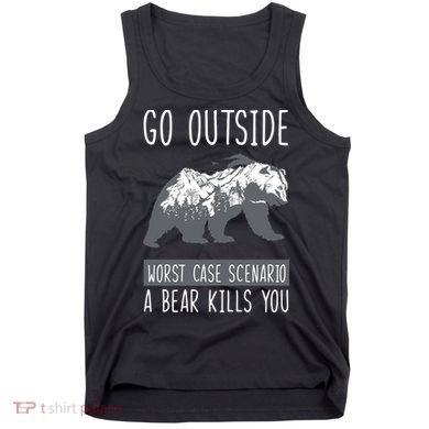 Funny Bear Camping Tank Top