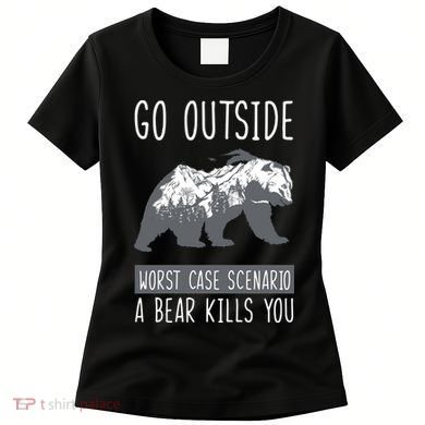 Funny Bear Camping Women's T-Shirt