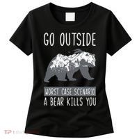 Funny Bear Camping Women's T-Shirt thumb 0