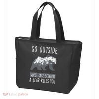 Funny Bear Camping Tote Bag thumb 3