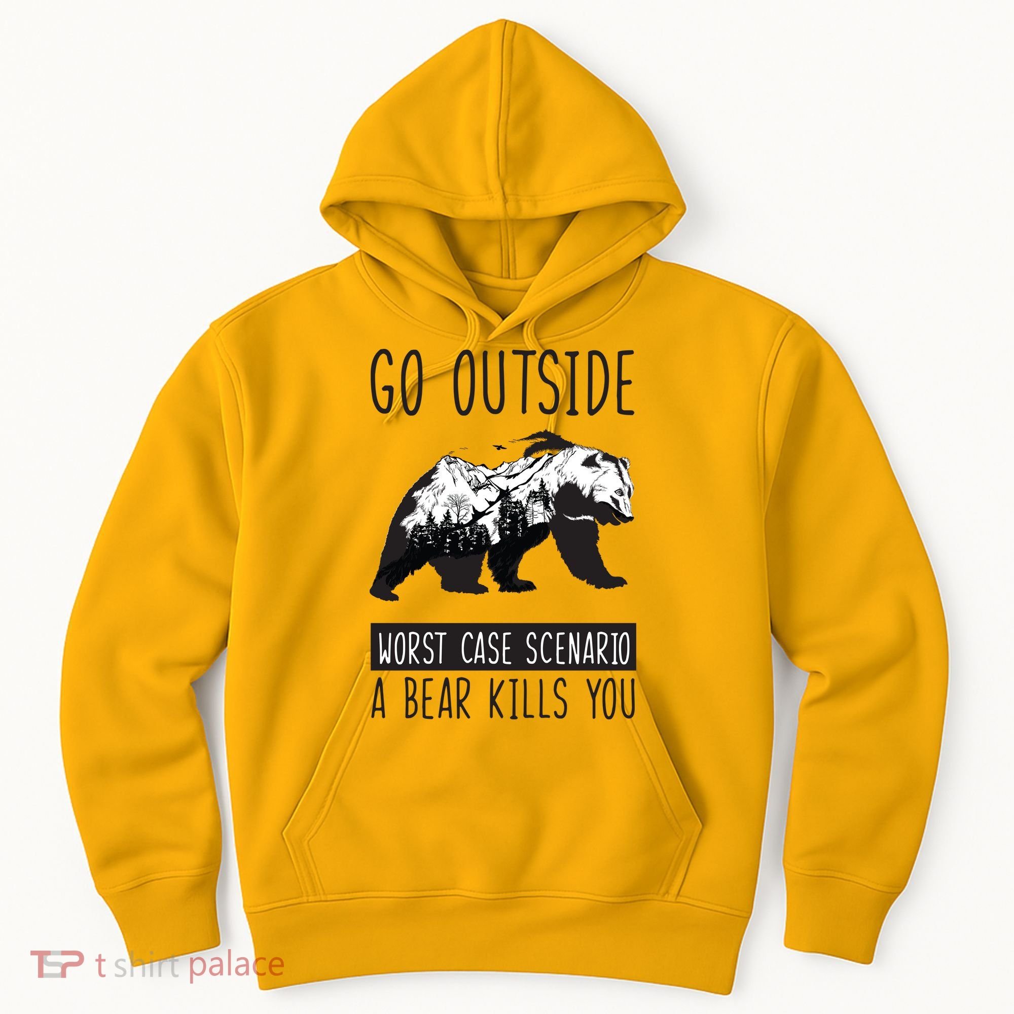 Funny Bear Camping Hoodie