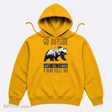 Funny Bear Camping Hoodie