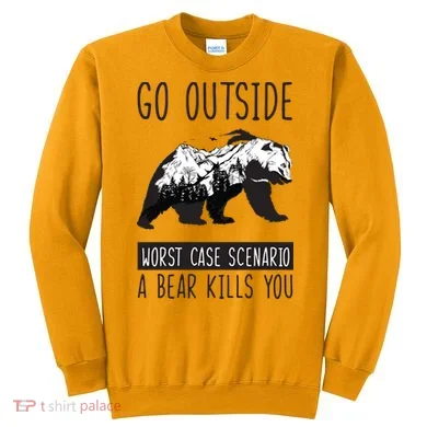 Funny Bear Camping Sweatshirt