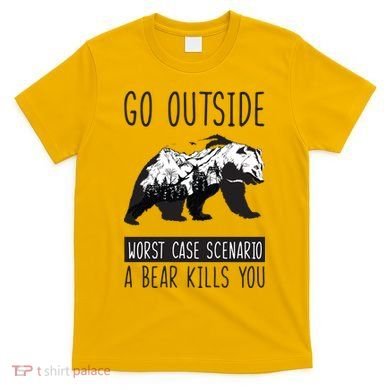 Funny Bear Camping T-Shirt