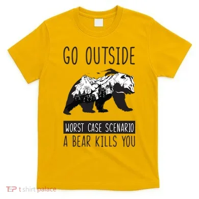 Funny Bear Camping T-Shirt