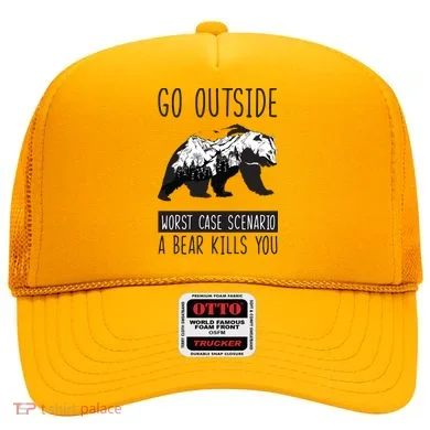 Funny Bear Camping Hat