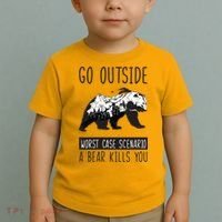 Funny Bear Camping Toddler T-Shirt thumb 2