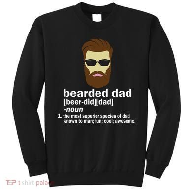 Funny Bearded Dad Definition  Sweatshirt