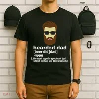 Funny Bearded Dad Definition  T-Shirt thumb 6