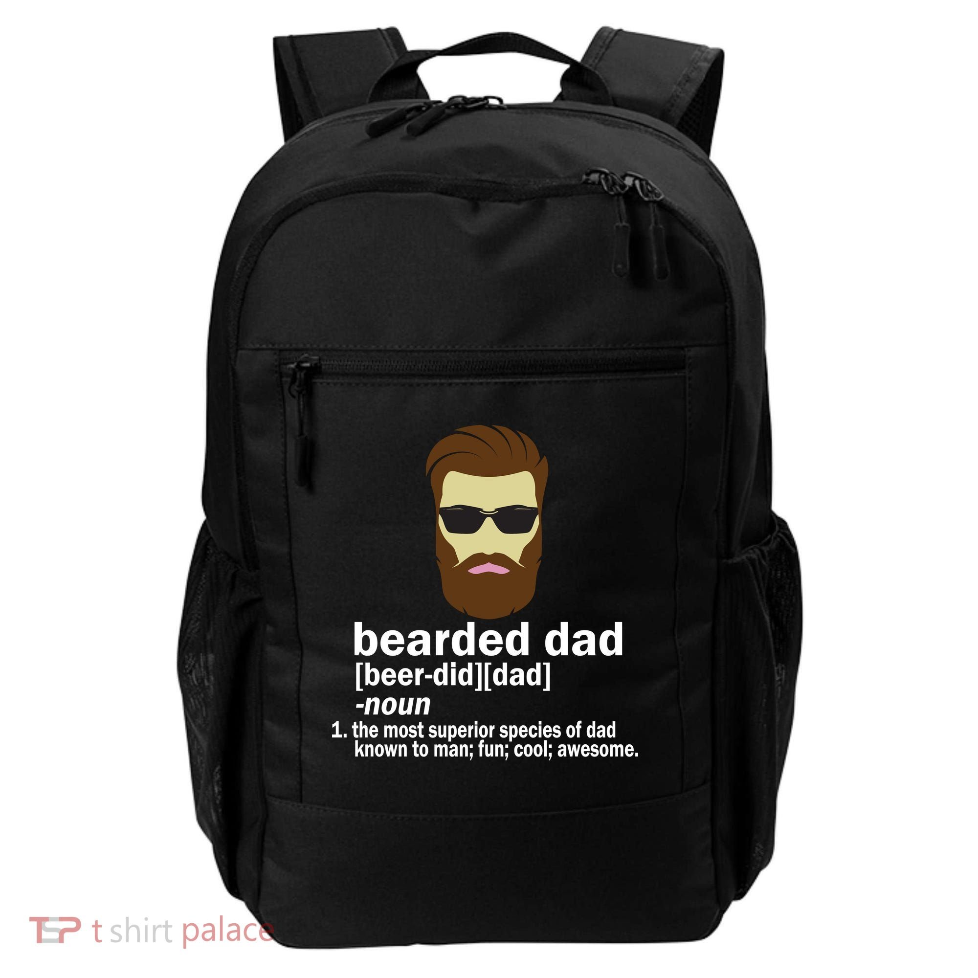 Funny Bearded Dad Definition  Backpack
