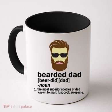 Funny Bearded Dad Definition  Coffee Mug