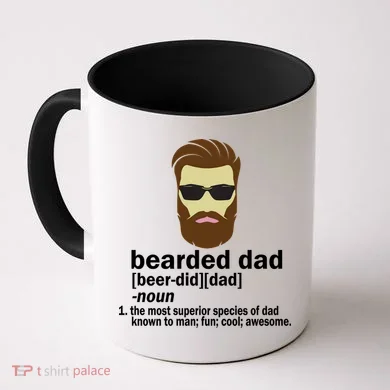 Funny Bearded Dad Definition  Coffee Mug