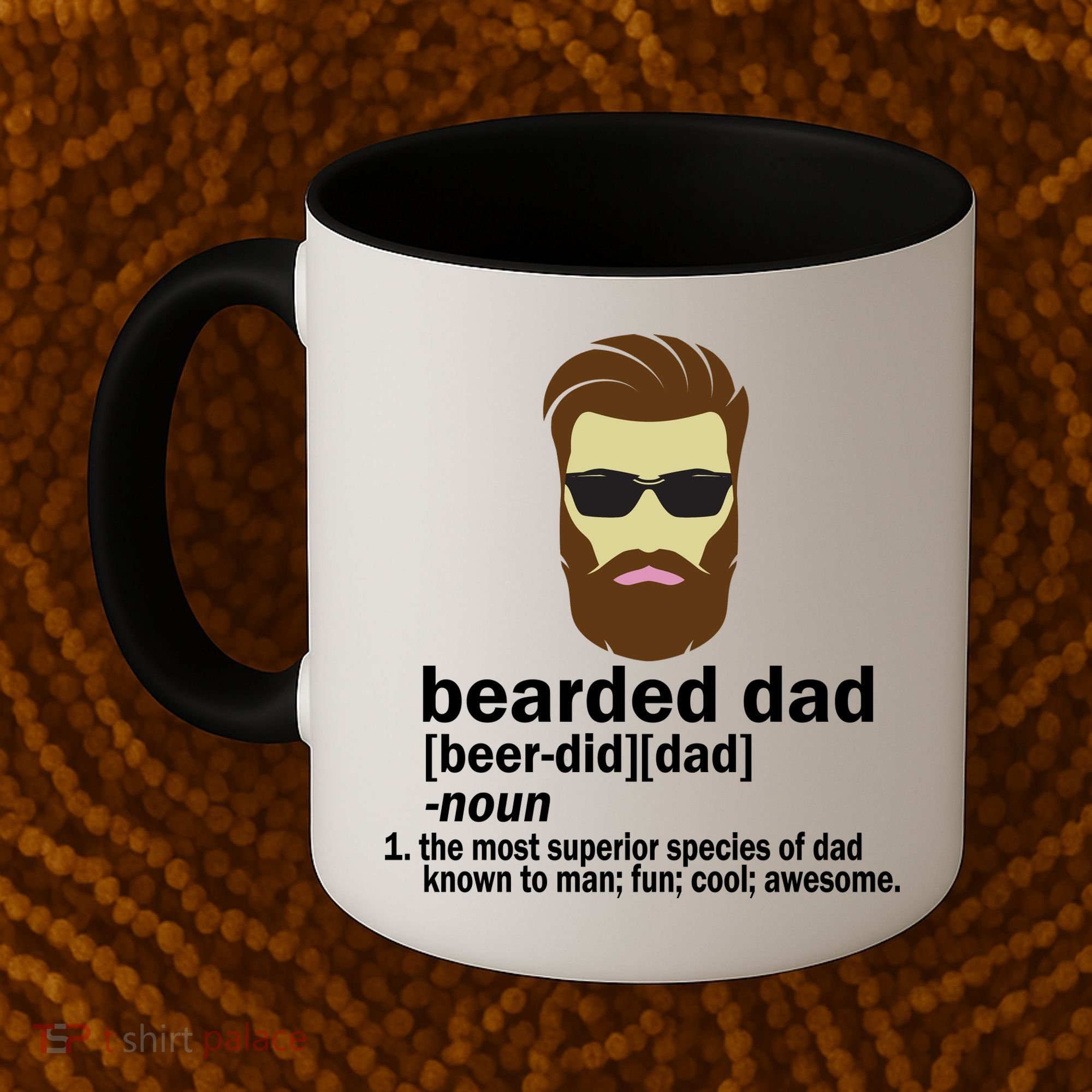 Funny Bearded Dad Definition  Coffee Mug