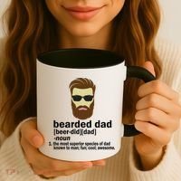 Funny Bearded Dad Definition  Coffee Mug thumb 3