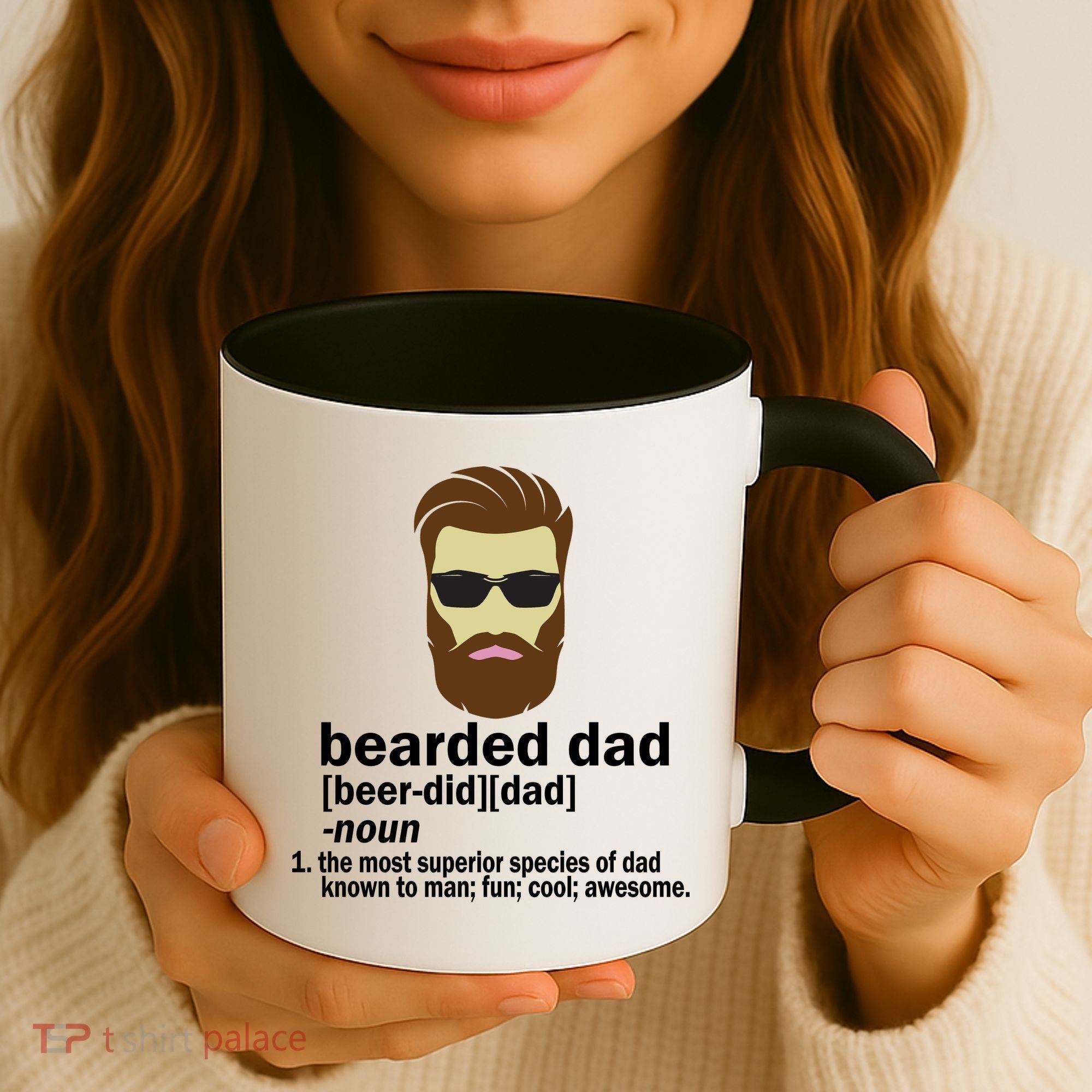 Funny Bearded Dad Definition  Coffee Mug