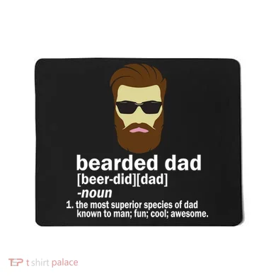 Funny Bearded Dad Definition  Mousepad