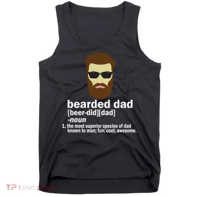 Funny Bearded Dad Definition  Tank Top