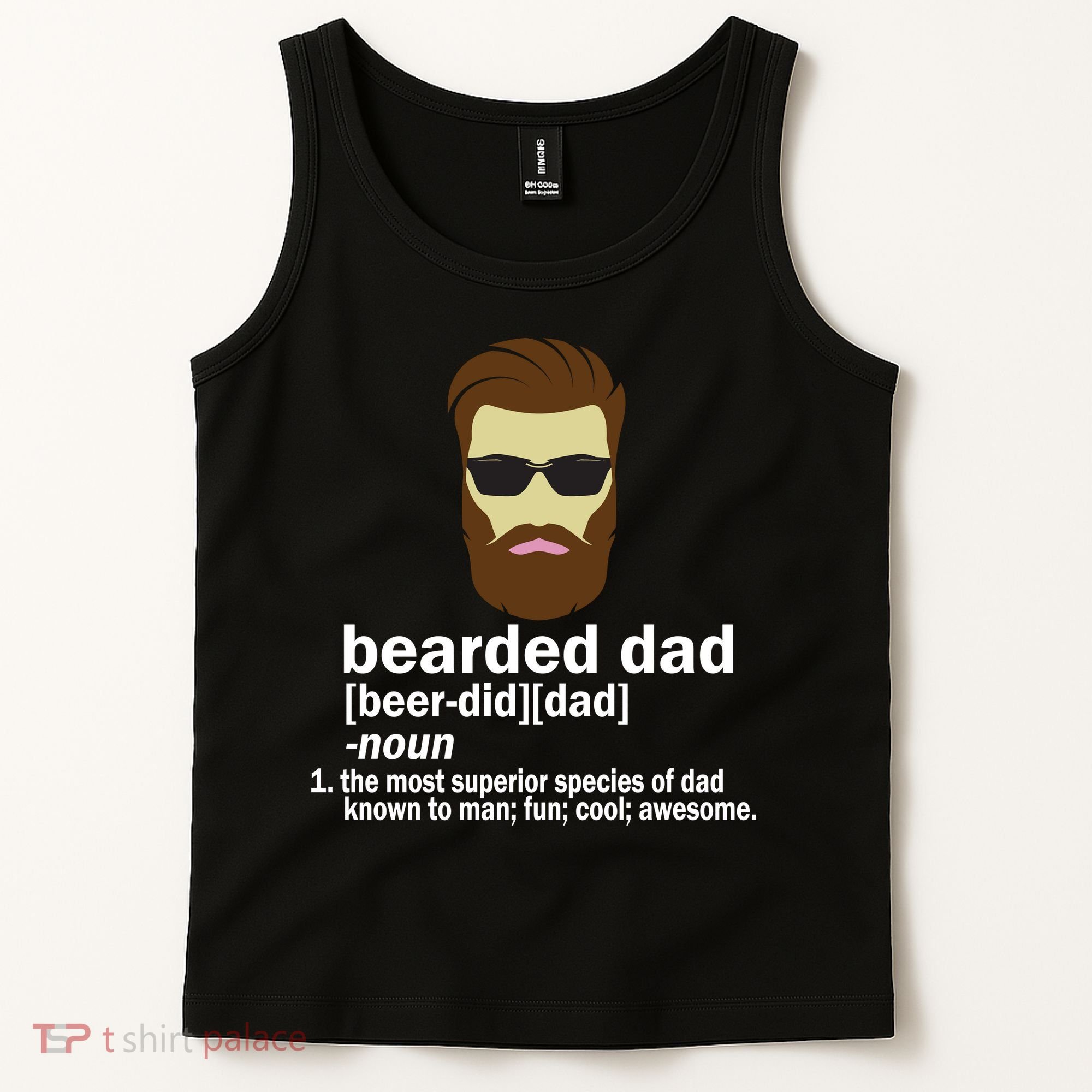 Funny Bearded Dad Definition  Tank Top