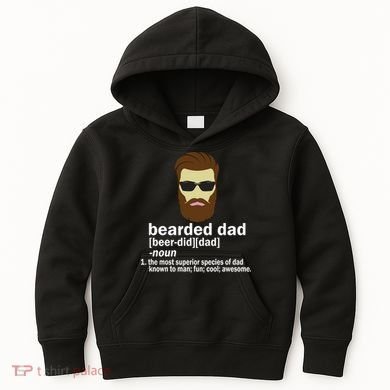 Funny Bearded Dad Definition  Kids Hoodie