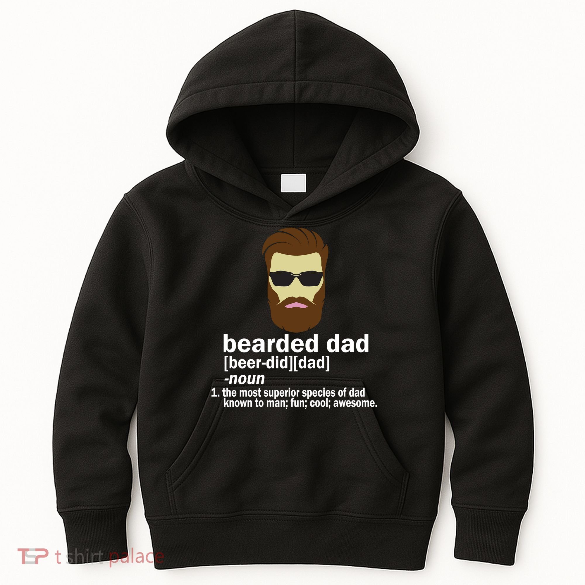 Funny Bearded Dad Definition  Kids Hoodie