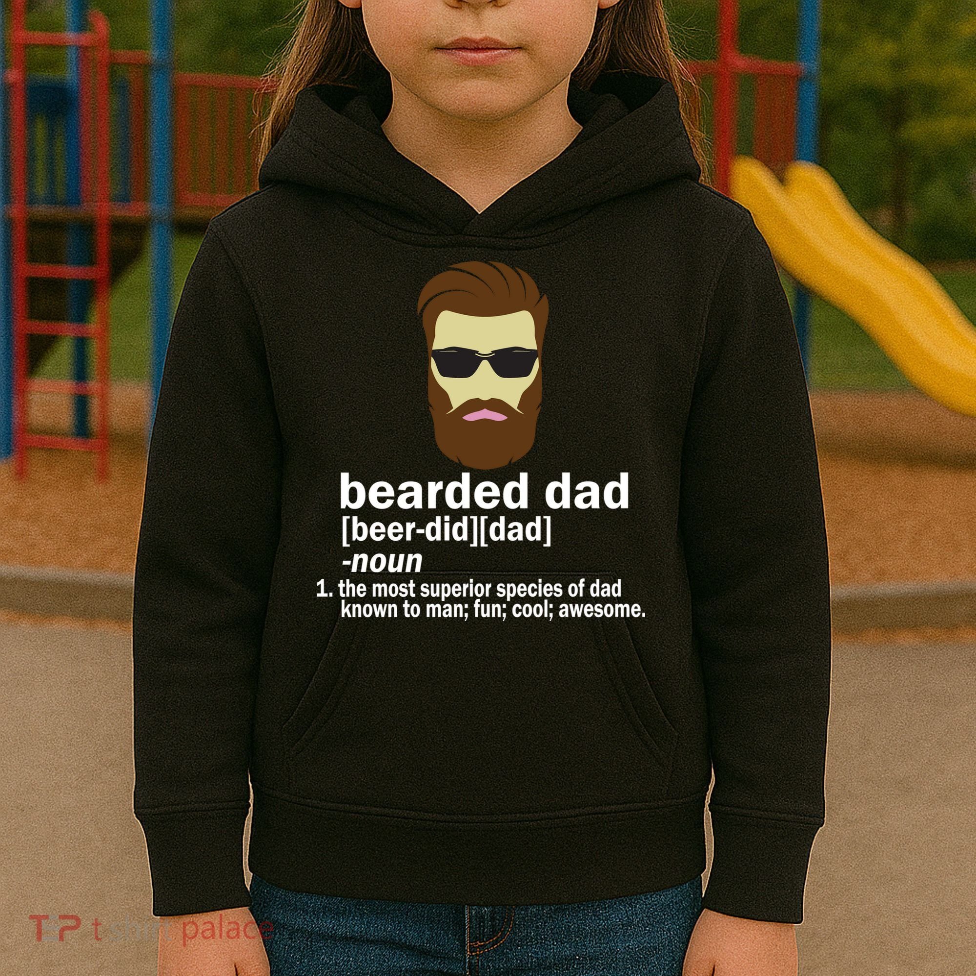 Funny Bearded Dad Definition  Kids Hoodie
