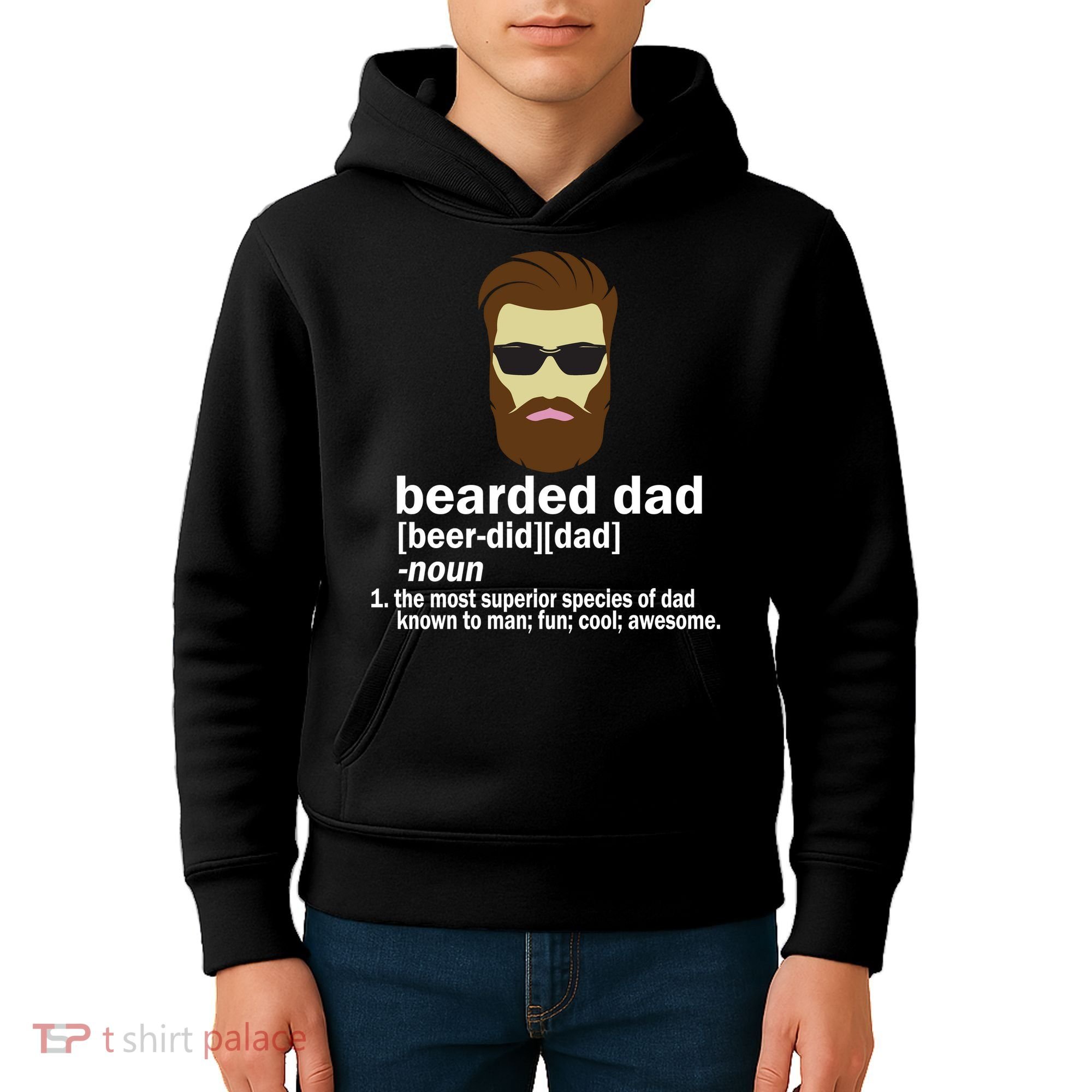 Funny Bearded Dad Definition  Kids Hoodie