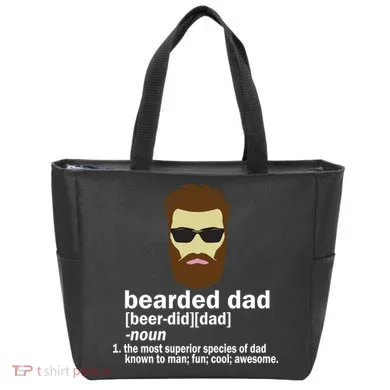Funny Bearded Dad Definition  Tote Bag