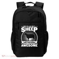 Funny Because Sheep Are Freaking Awesome Backpack thumb 0