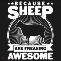 Funny Because Sheep Are Freaking Awesome Backpack thumb 2