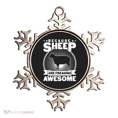 Funny Because Sheep Are Freaking Awesome Ornament