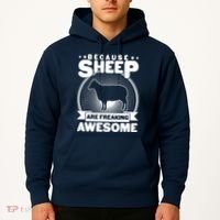 Funny Because Sheep Are Freaking Awesome Hoodie thumb 2