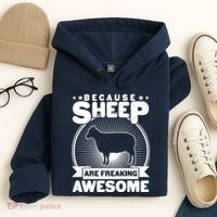 Funny Because Sheep Are Freaking Awesome Hoodie thumb 4
