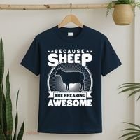 Funny Because Sheep Are Freaking Awesome T-Shirt thumb 2