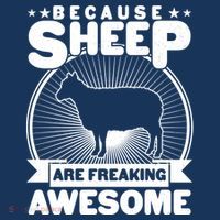 Funny Because Sheep Are Freaking Awesome Bucket Hat thumb 4