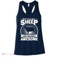 Funny Because Sheep Are Freaking Awesome Women's Tank Top thumb 0