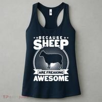 Funny Because Sheep Are Freaking Awesome Women's Tank Top thumb 3