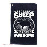 Funny Because Sheep Are Freaking Awesome Golf Towel thumb 0