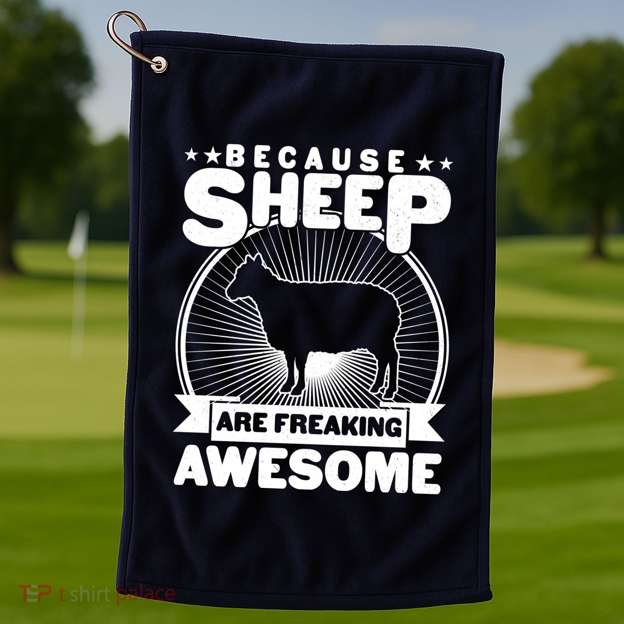 Funny Because Sheep Are Freaking Awesome Golf Towel