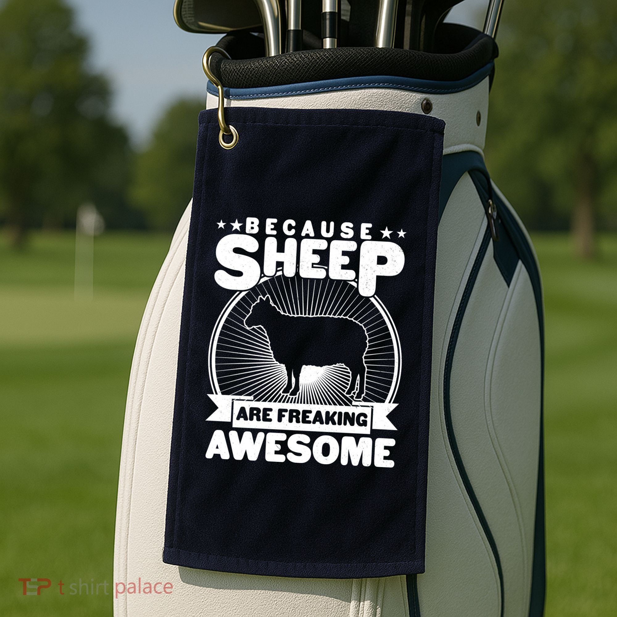 Funny Because Sheep Are Freaking Awesome Golf Towel