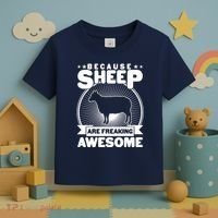 Funny Because Sheep Are Freaking Awesome Toddler T-Shirt thumb 3