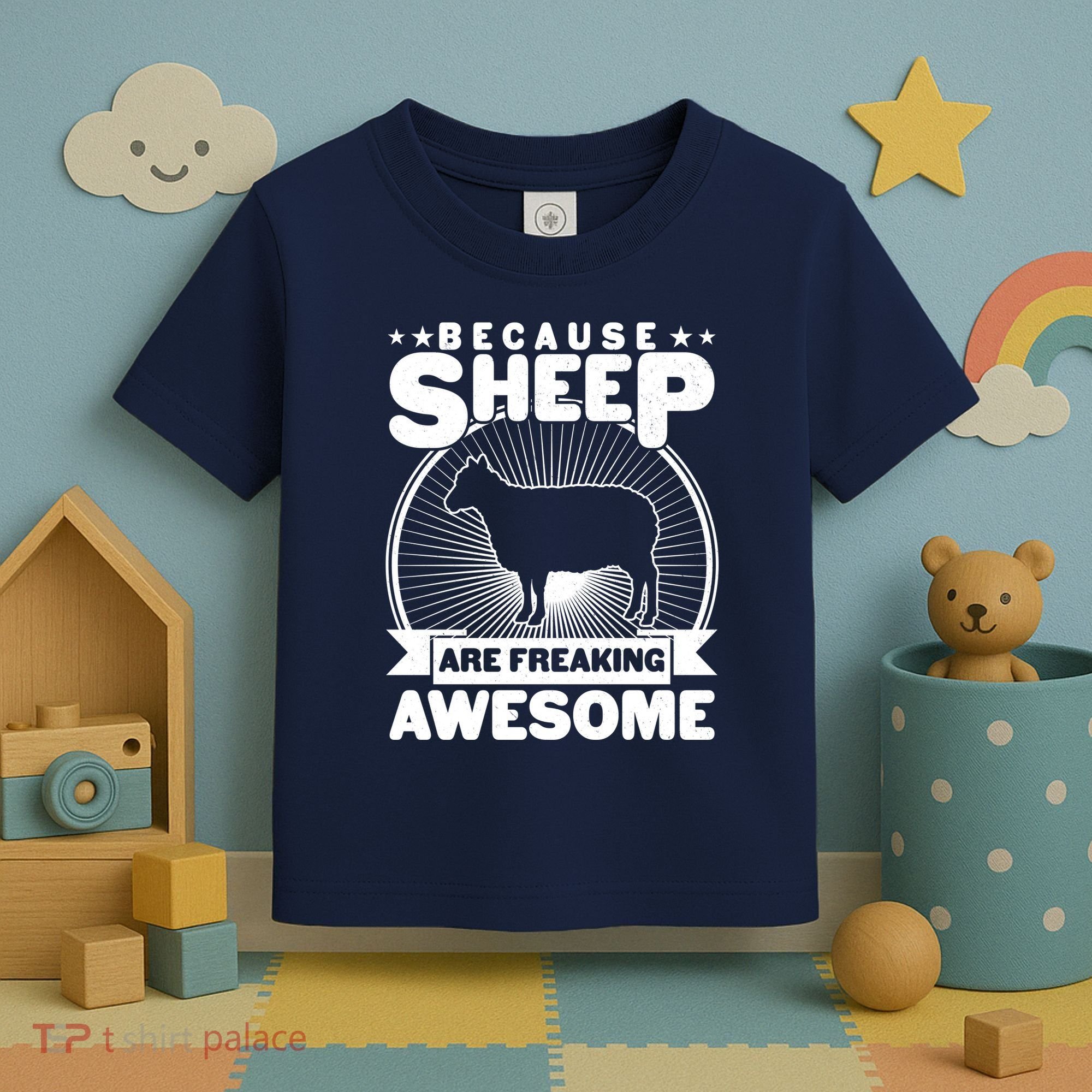 Funny Because Sheep Are Freaking Awesome Toddler T-Shirt