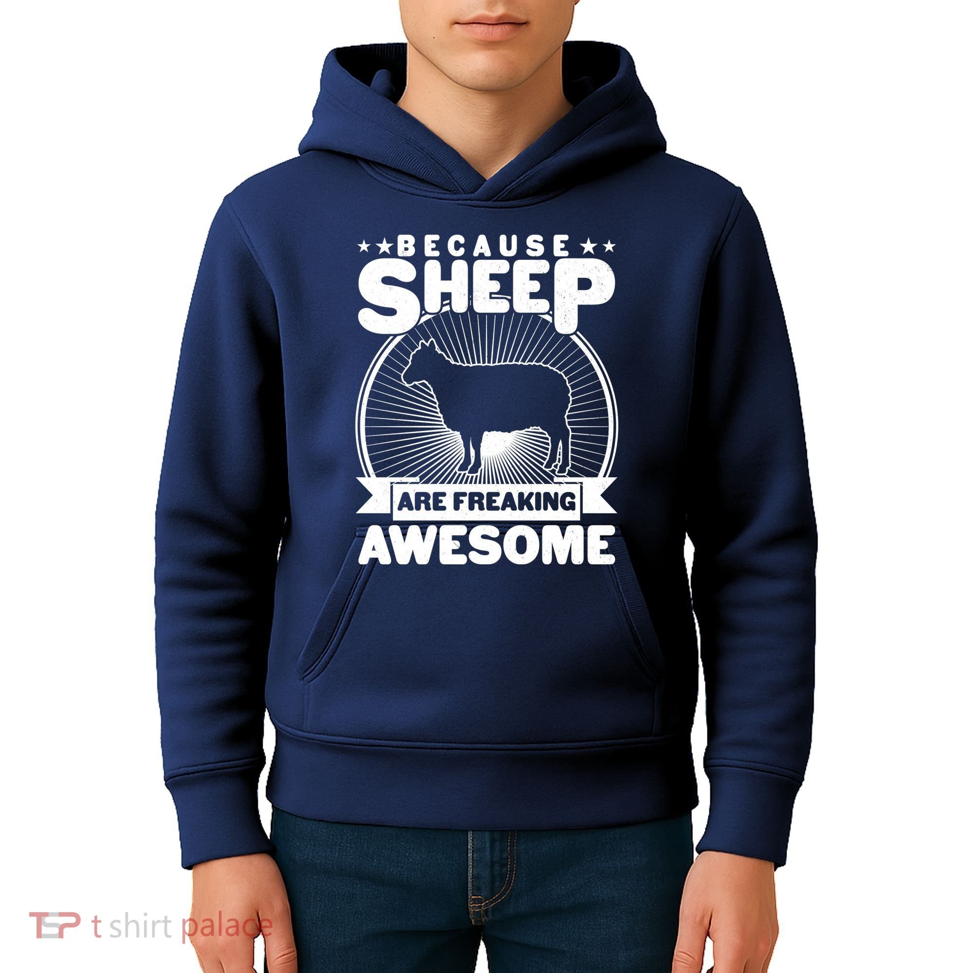 Funny Because Sheep Are Freaking Awesome Kids Hoodie