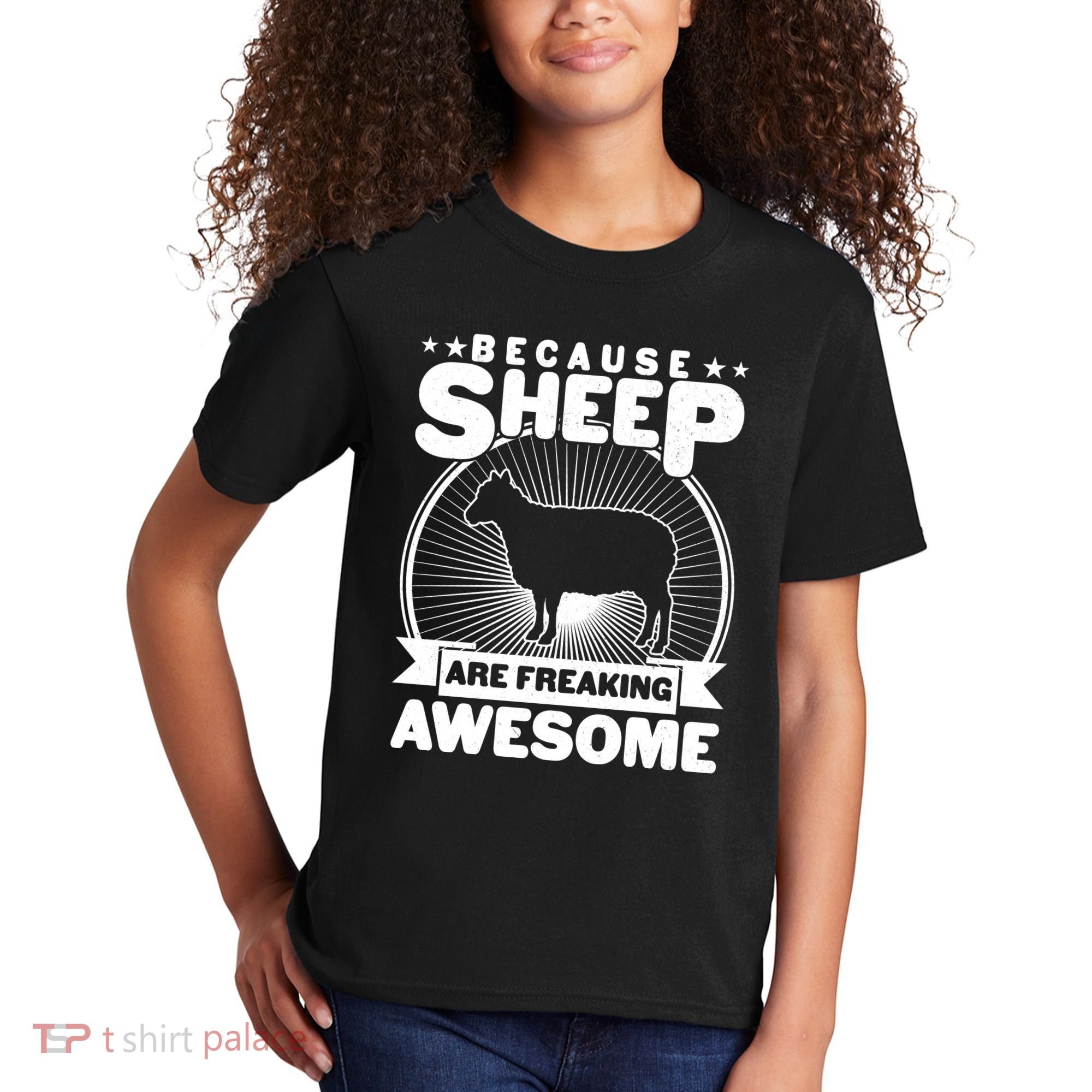 Funny Because Sheep Are Freaking Awesome Kids T-Shirt