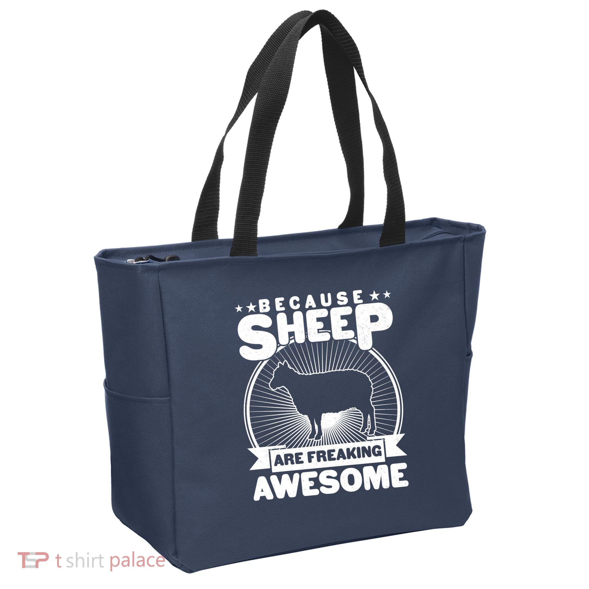 Funny Because Sheep Are Freaking Awesome Tote Bag