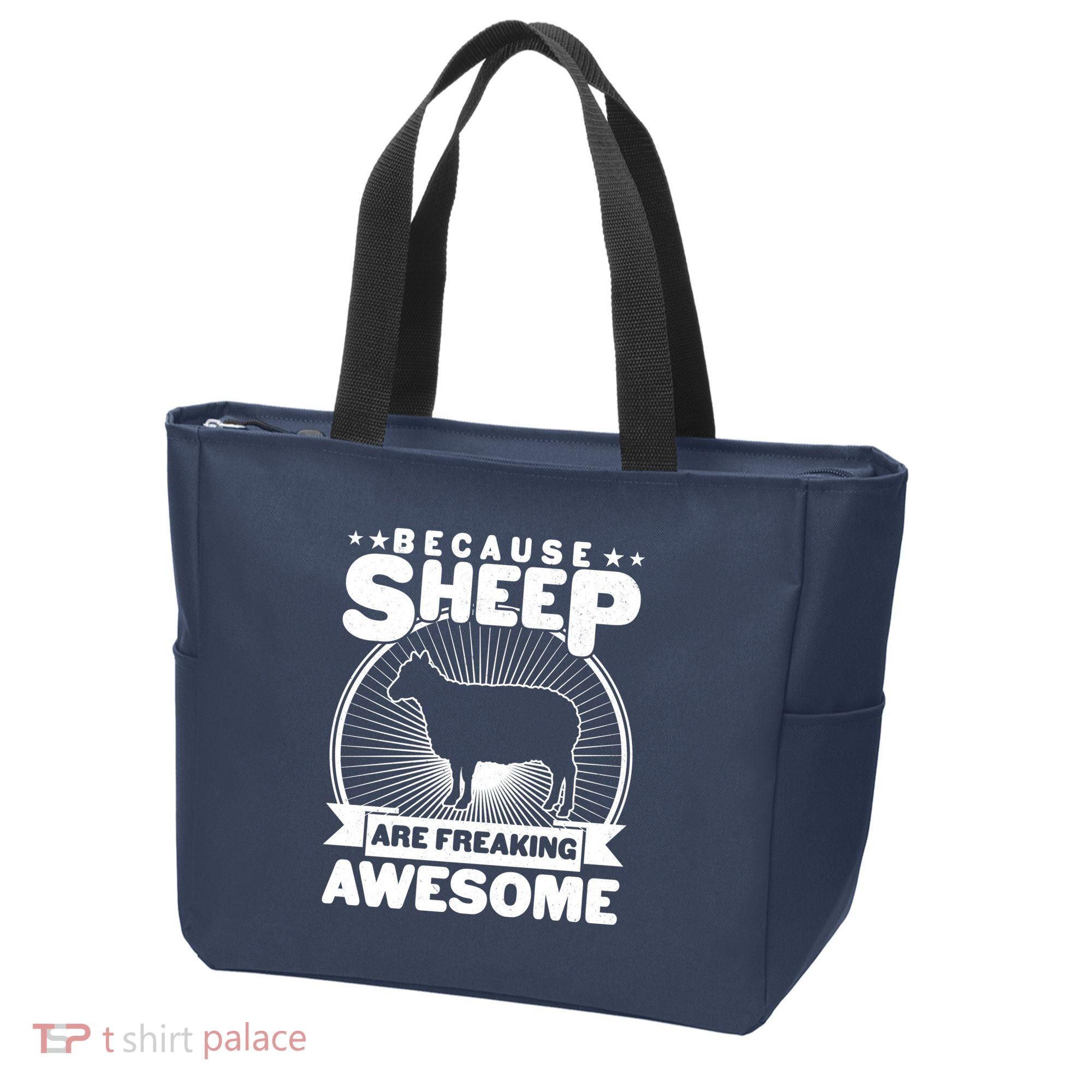Funny Because Sheep Are Freaking Awesome Tote Bag