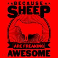 Funny Because Sheep Are Freaking Awesome Santa Hat thumb 1