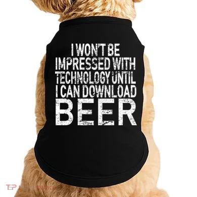 Funny Beer Drinker Doggie Tank