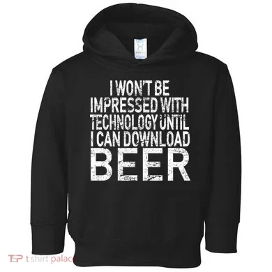 Funny Beer Drinker Toddler Hoodie