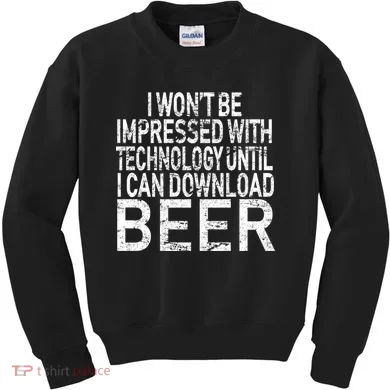 Funny Beer Drinker Kids Sweatshirt