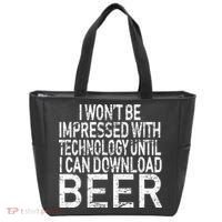 Funny Beer Drinker Tote Bag thumb 0